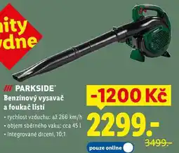 Lidl Benzínový vysavač a foukač listí nabídka