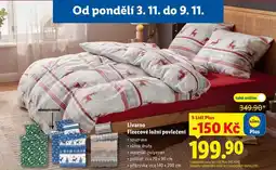Lidl Livarno Fleecové ložní povlečení nabídka