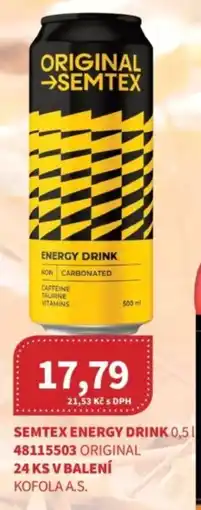 Kubík potraviny Semtex energy drink nabídka