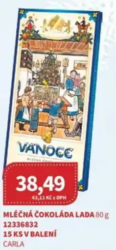 Kubík potraviny Mléčná čokoláda lada nabídka