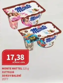 Kubík potraviny Monte mattel nabídka