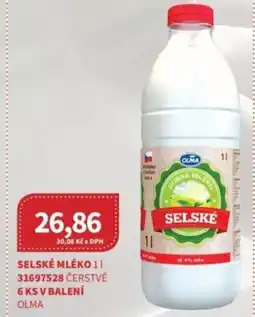 Kubík potraviny Selské mléko nabídka