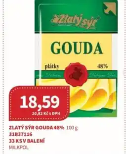 Kubík potraviny Zlatý sýr gouda 48% nabídka