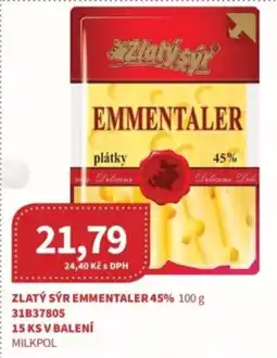 Kubík potraviny Zlatý sýr emmentaler 45% nabídka