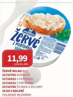 Kubík potraviny Žervé milko nabídka