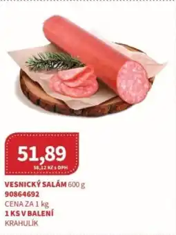 Kubík potraviny Vesnický salám nabídka