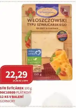 Kubík potraviny Sýr švýcárek nabídka