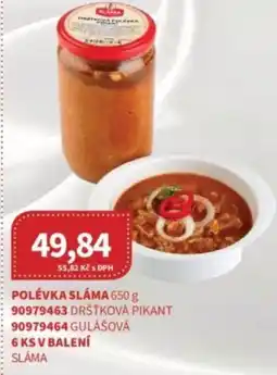 Kubík potraviny Polévka sláma nabídka