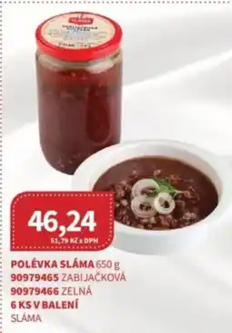 Kubík potraviny Polévka sláma nabídka