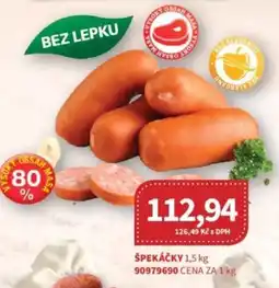 Kubík potraviny Špekáčky nabídka