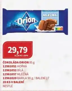 Kubík potraviny Čokoláda orion nabídka