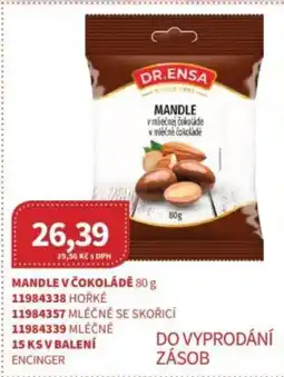 Kubík potraviny Mandle v čokoládě nabídka