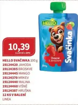Kubík potraviny Hello svačinka nabídka