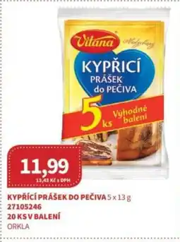 Kubík potraviny Kypřící prášek do pečiva nabídka