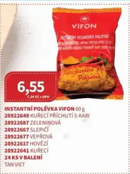 Kubík potraviny Instantní polévka vifon nabídka