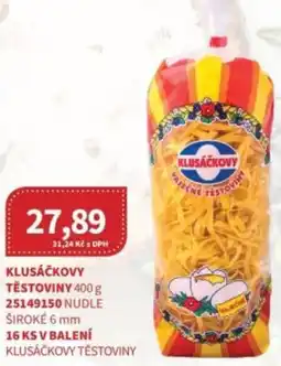 Kubík potraviny Klusáčkovy těstoviny nabídka