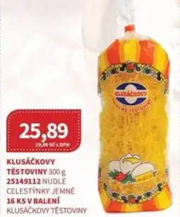 Kubík potraviny Klusáčkovy těstoviny nabídka