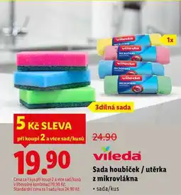 Lidl Sada houbiček/utěrka z mikrovlákna nabídka