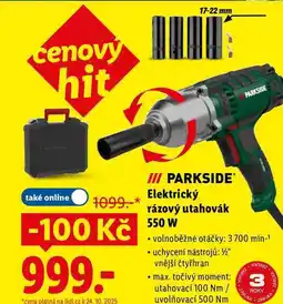 Lidl Elektrický rázový utahovák 550 W nabídka