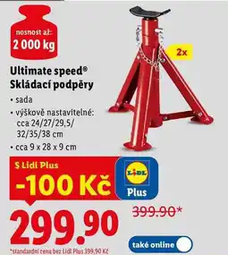 Lidl Ultimate speed Skládací podpěry nabídka