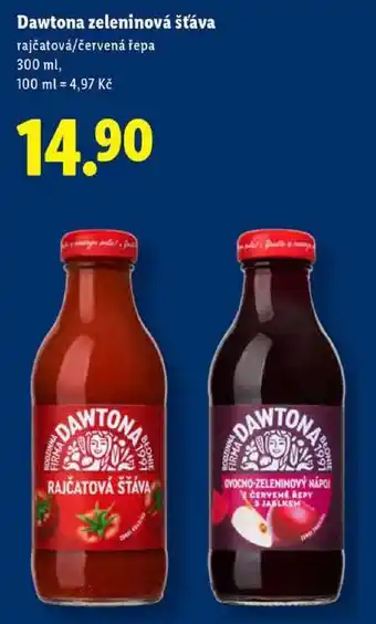 Lidl Dawtona zeleninová šťáva, 300 ml nabídka
