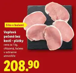 Lidl Vepřová pečeně bez kosti - plátky, cena za 1 kg nabídka