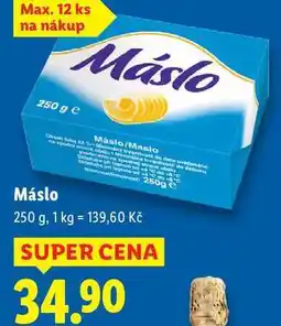 Lidl Máslo, 250 g nabídka