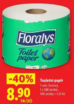 Lidl FlToaletní papír, 1 role nabídka