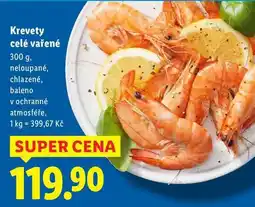 Lidl Krevety celé vařené, 300 g nabídka