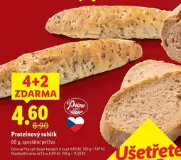 Lidl Proteinový rohlík, 60 g nabídka