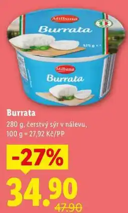 Lidl Burrata, 280 g nabídka