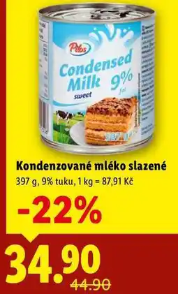 Lidl Kondenzované mléko slazené, 397 g nabídka