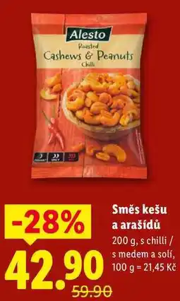 Lidl Směs kešu a arašídů, 200 g nabídka