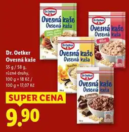 Lidl Dr. Oetker Ovesná kaše, 55 g/58 g nabídka