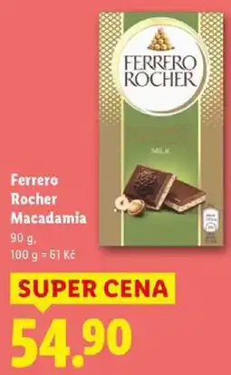 Lidl Ferrero Rocher Macadamia, 90 g nabídka