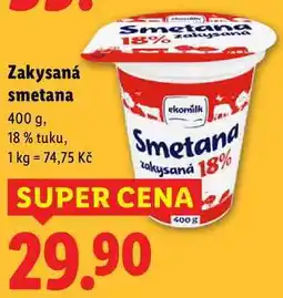 Lidl Zakysaná smetana, 400 g nabídka