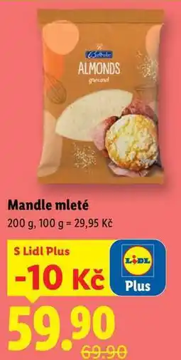 Lidl Mandle mleté, 200 g nabídka