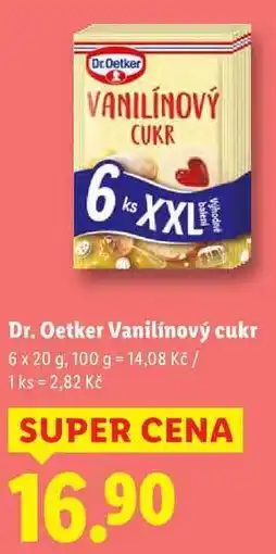 Lidl Dr. Oetker Vanilínový cukr, 6x 20 g nabídka