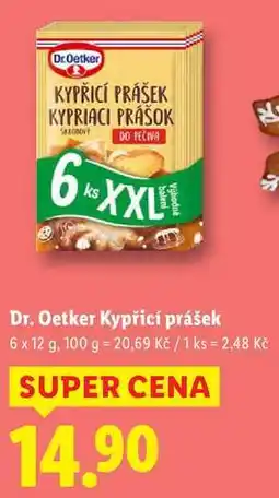 Lidl Dr. Oetker Kypřicí prášek, 6x 12 g nabídka