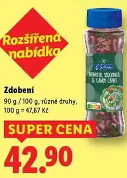 Lidl Zdobení, 90 g/100 g nabídka