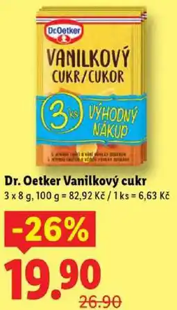 Lidl Dr. Oetker Vanilkový cukr, 3x 8 g nabídka