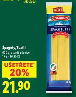 Lidl Špagety/Fusili, 600 g nabídka