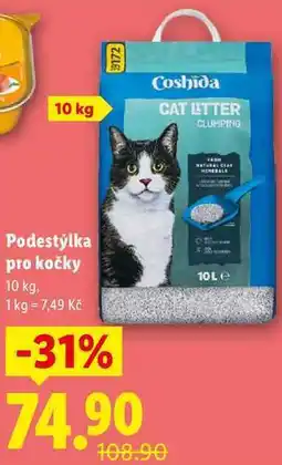 Lidl Podestýlka pro kočky, 10 kg nabídka