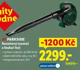 Lidl Benzínový vysavač a foukač listí nabídka