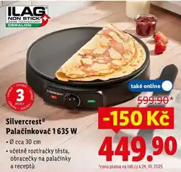 Lidl Silvercrest Palačinkovač 1635 W nabídka