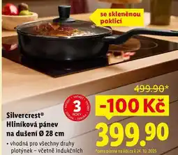 Lidl Silvercrest Hliníková pánev na dušení pr. 28 cm nabídka