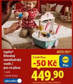 Lidl lupilu Dřevěný zmrzlinářský vozík/pec na pizzu nabídka