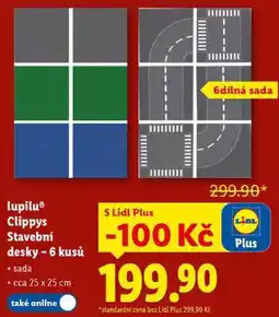 Lidl lupilu Clippys Stavební desky - 6 kusů nabídka