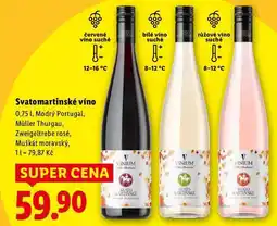 Lidl Svatomartinské víno, 0,75 l nabídka