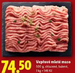 Lidl Vepřové mleté maso, 500 g nabídka